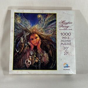 Rare Vintage Magpie Fairy  1000 piece puzzle By Josephine Wall 20” x 27”